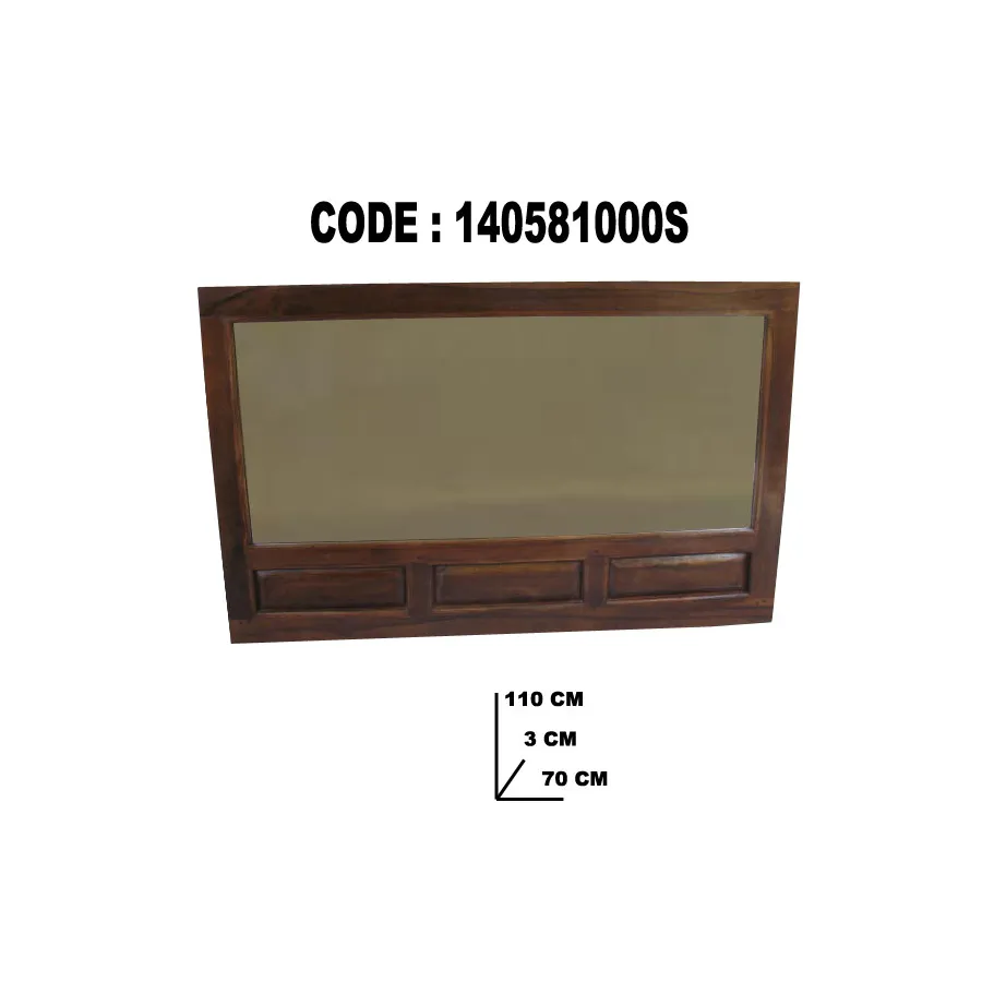 LUSTRO TEAK MURNI 110X3X70 cm